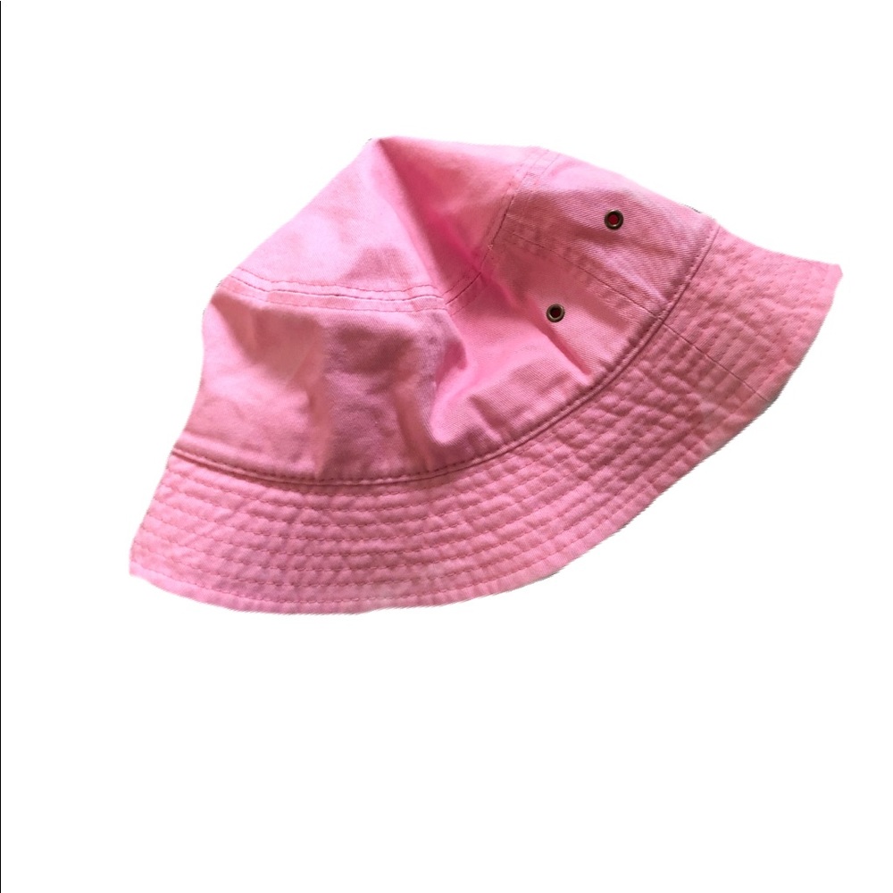 Pink bucket hat